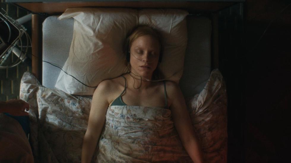 woman in bed