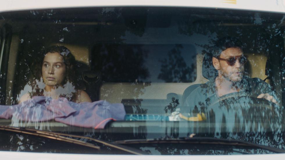 Alex and Sam in their van