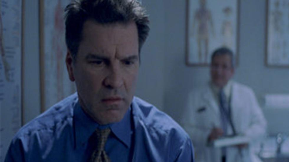 Antebody  A man looks worried at the doctor's office