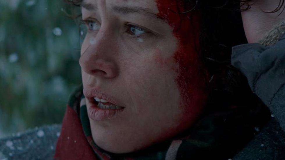 Le Blizzard film still bloodied woman