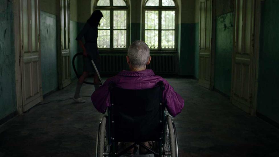 Birthday film still man in a wheelchair