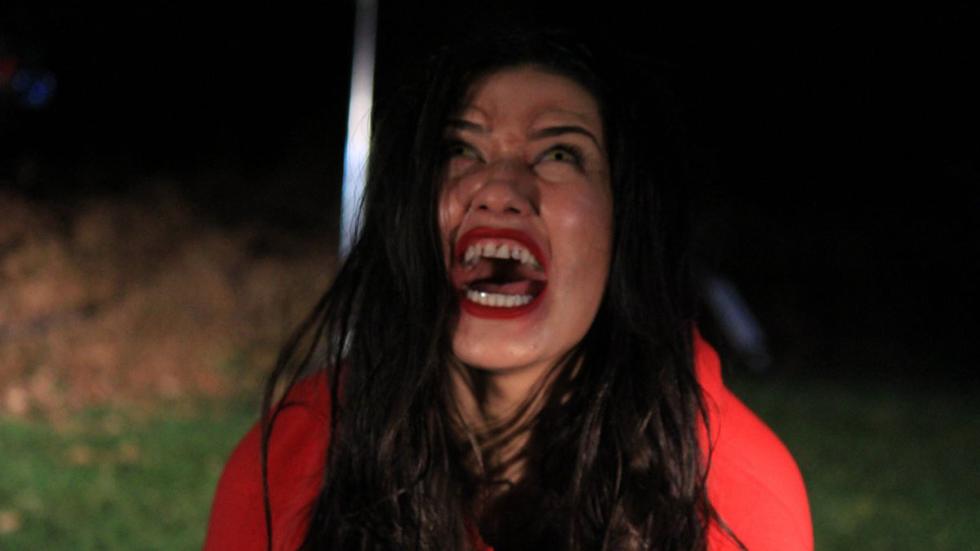 Blue Moon film still woman screams