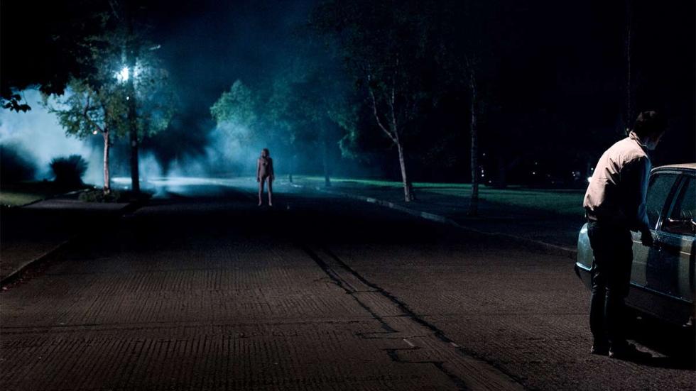 Catcalls film still creepy woman stands in the street
