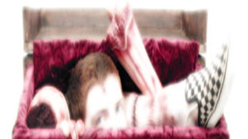 Cry For Help a man's body parts in a box
