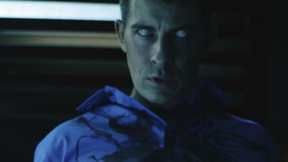Good Samaritan man with blank eyes stares