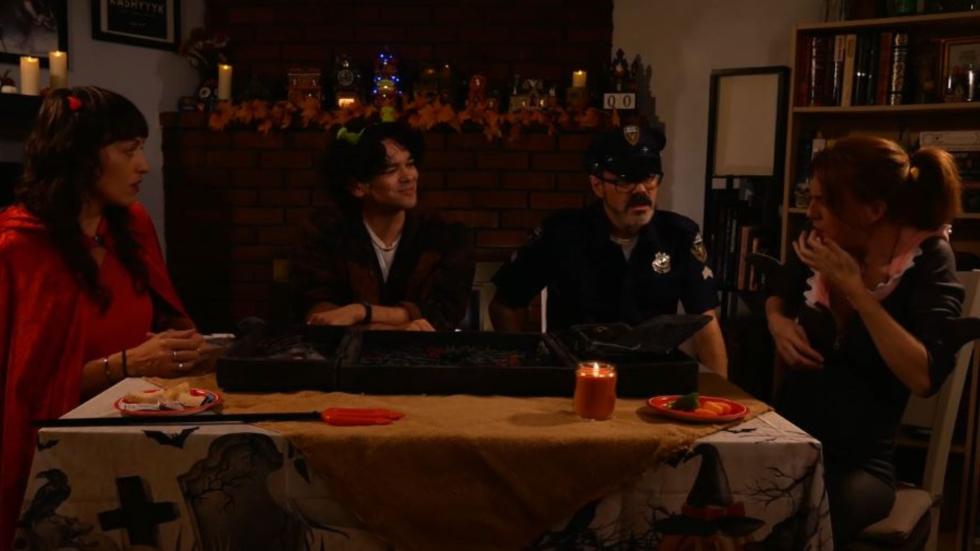 Friends play a board game