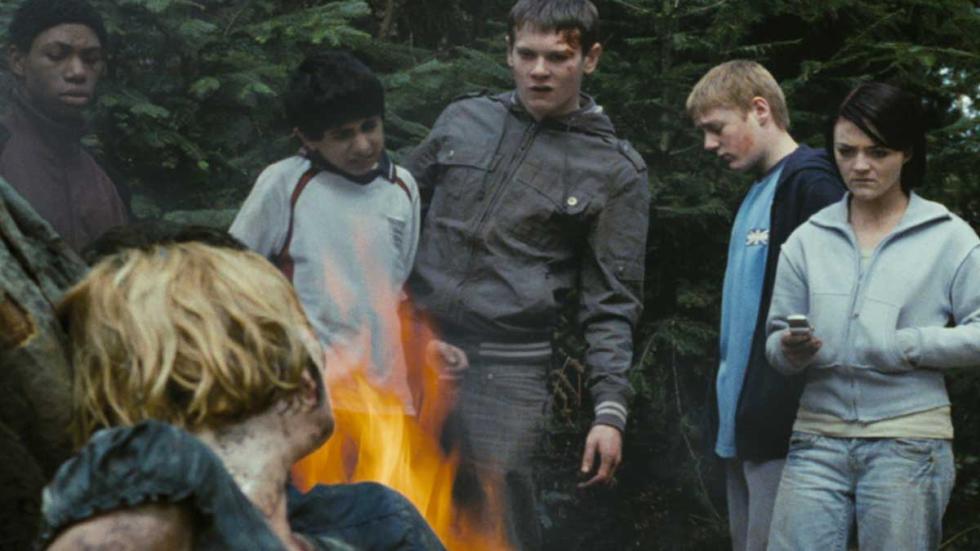 Eden Lake violent youths look at injured woman