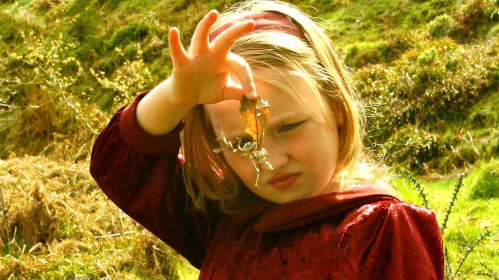 The Faeries of Blackheath Woods Melissa looks at a leaf