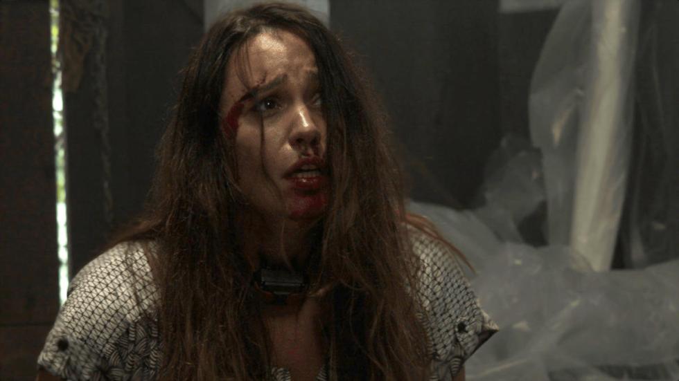 My Victims of True Crime film still fearful woman covered in blood 