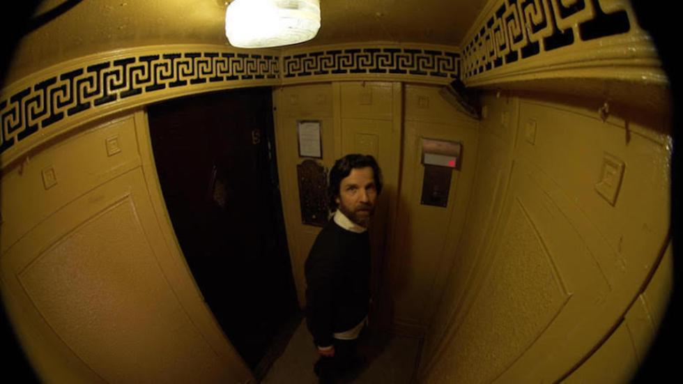 Hellevate film still man in elevator