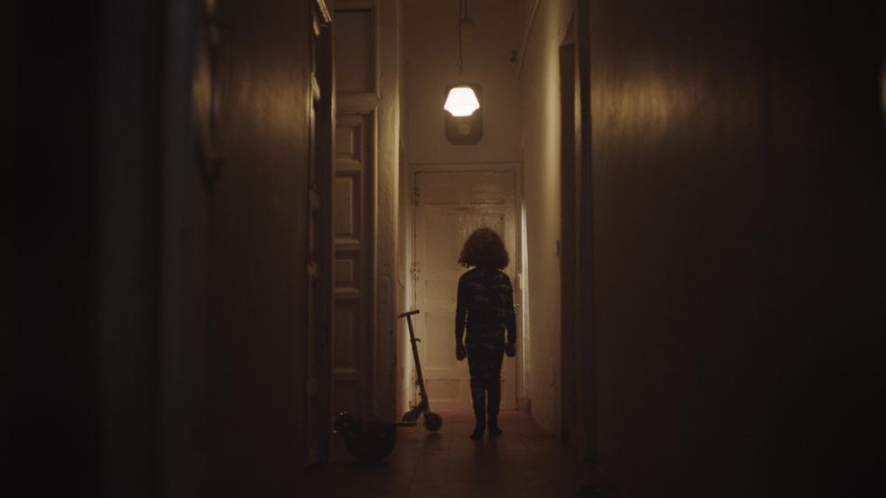 Bedtime Story little girl in the hall