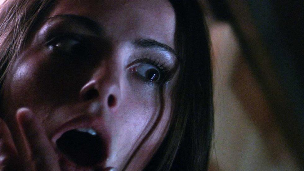Frayed woman screams