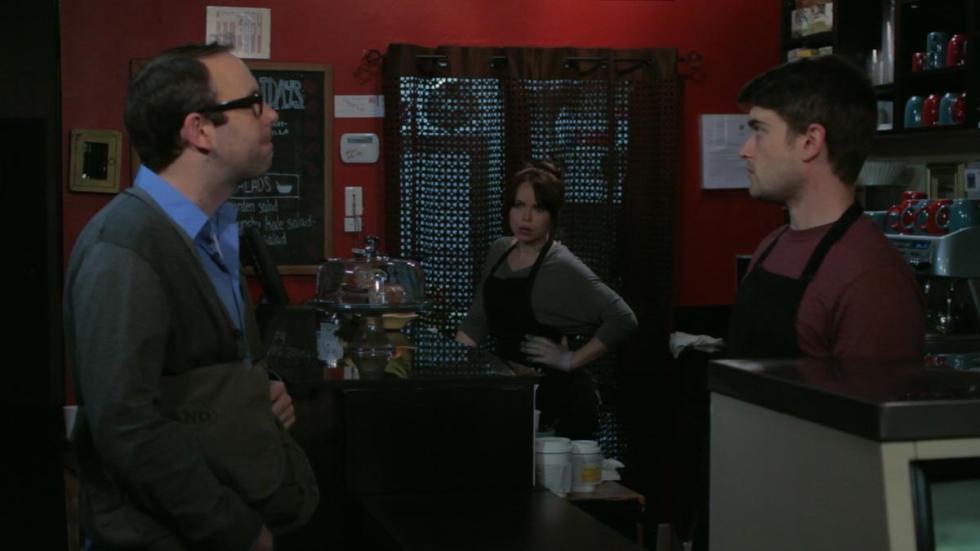 The Barista A guy orders coffee at the coffee shop