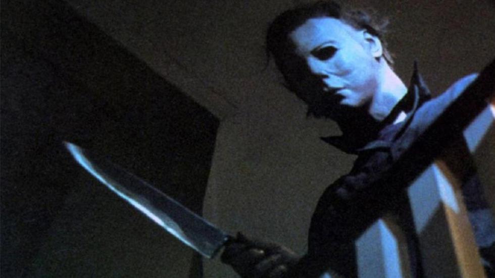 Michael Myers looking over railing
