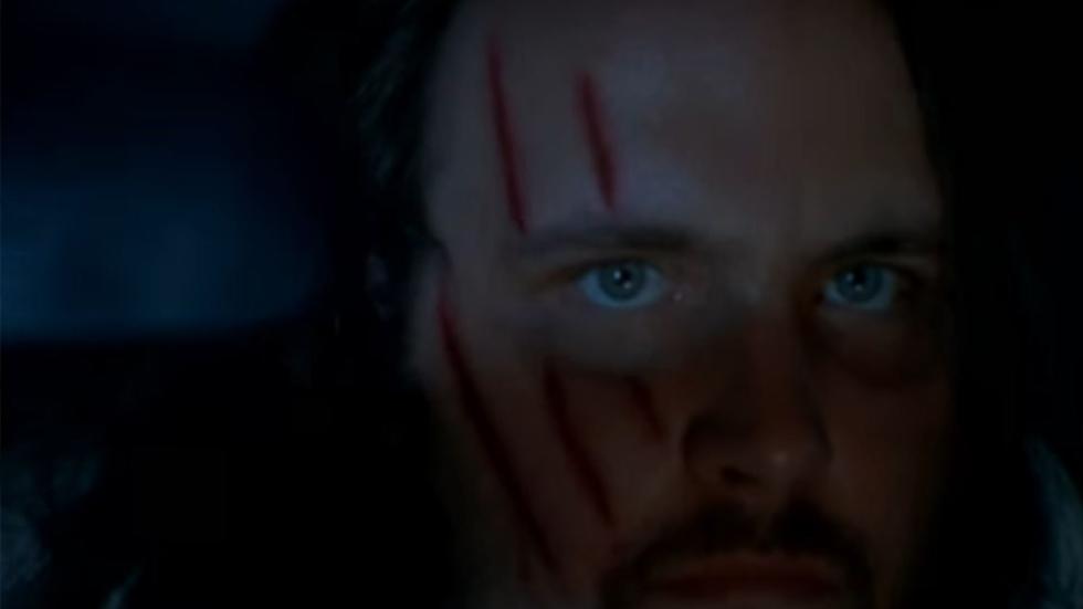 Hatred of a Minute killer with bloody claw scratch on his face.