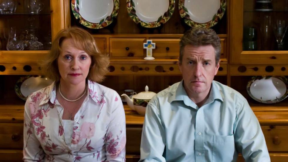 Hazel A couple sit at the table