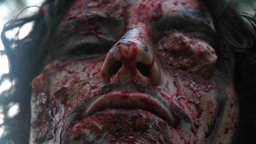 Hell's Ground man with bloody face