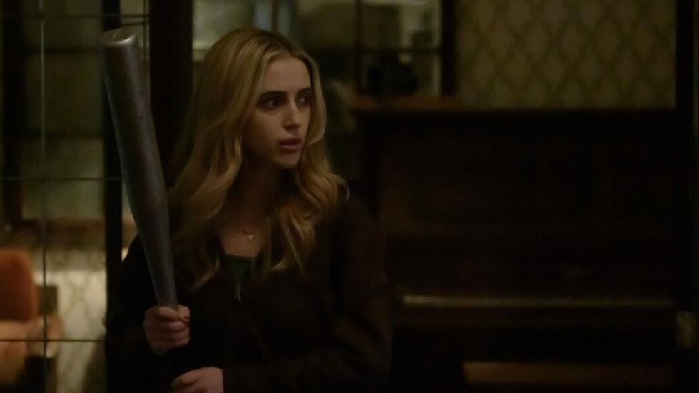 Parker Campbell,holds a bat
