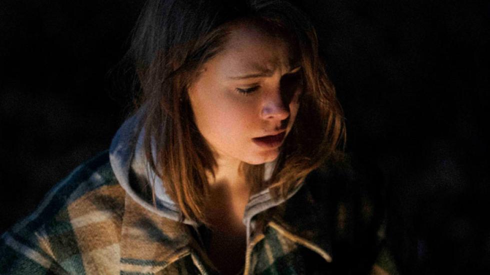 Imposter film still scared woman