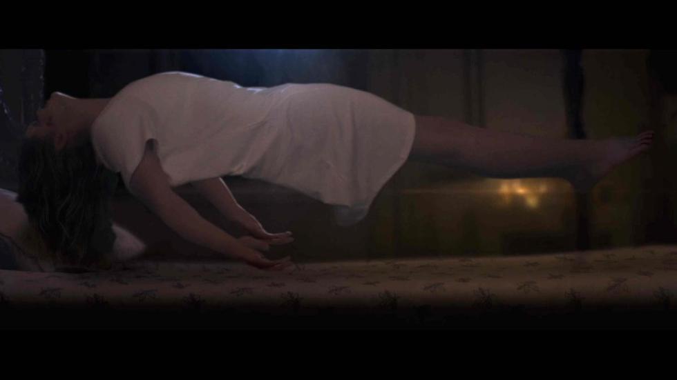 Necro-Men film still woman levitates