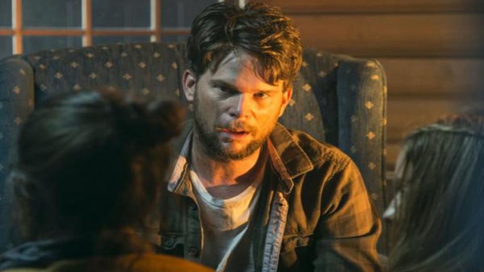 Last Resort film still couple speaking with a man