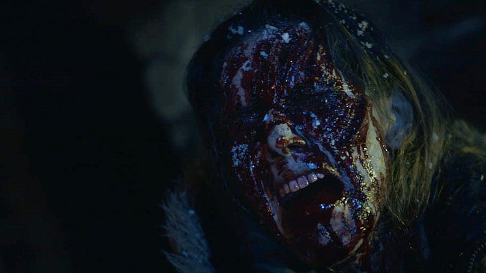 The Relic screenshot of bloody face