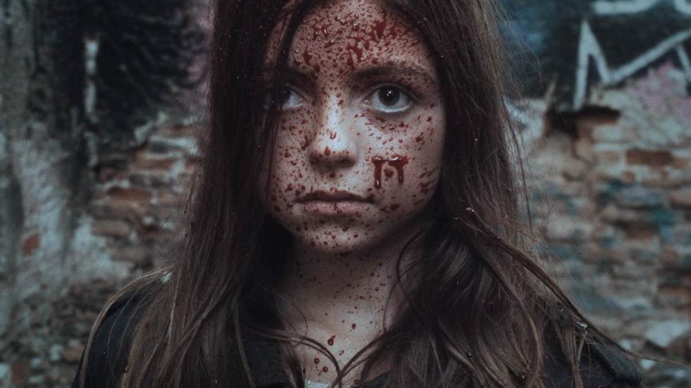 Run Runner Run film still bloodied face girl