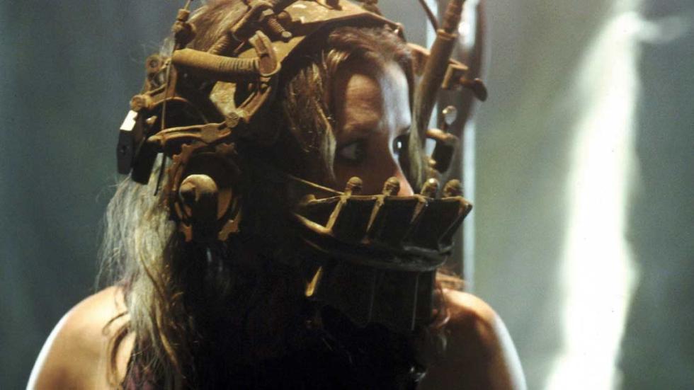 Game Changer: The Legacy of Saw woman with torture device on her face