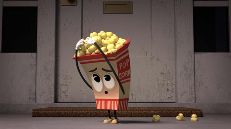 The Popping film still of an adorable bucket of popcorn