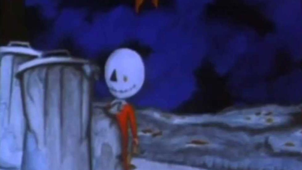 Season's Greetings animated trick or treater