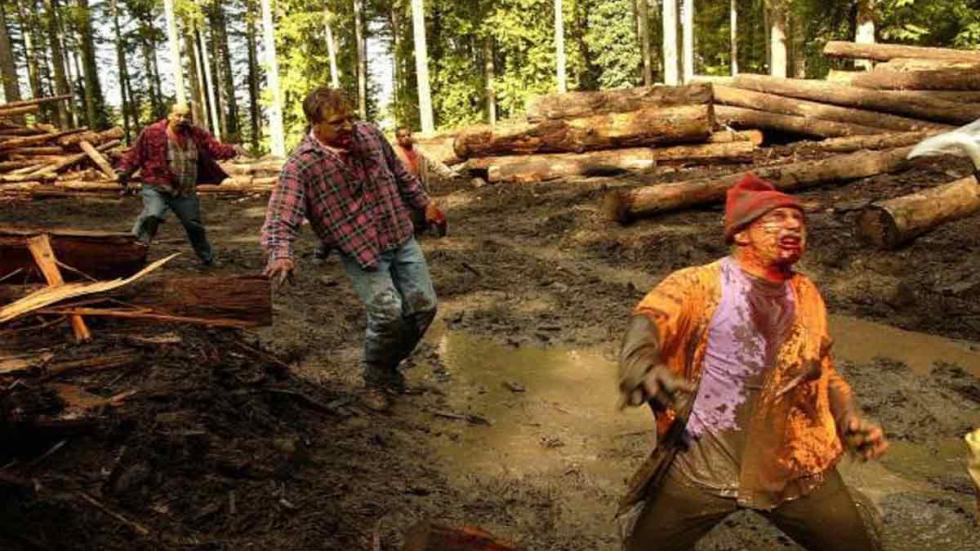 Severed loggers turn to ravenous, zombie-like creatures 