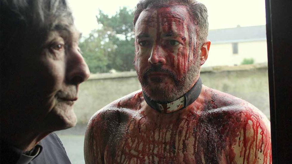 Sins of a Werewolf film still bloody man