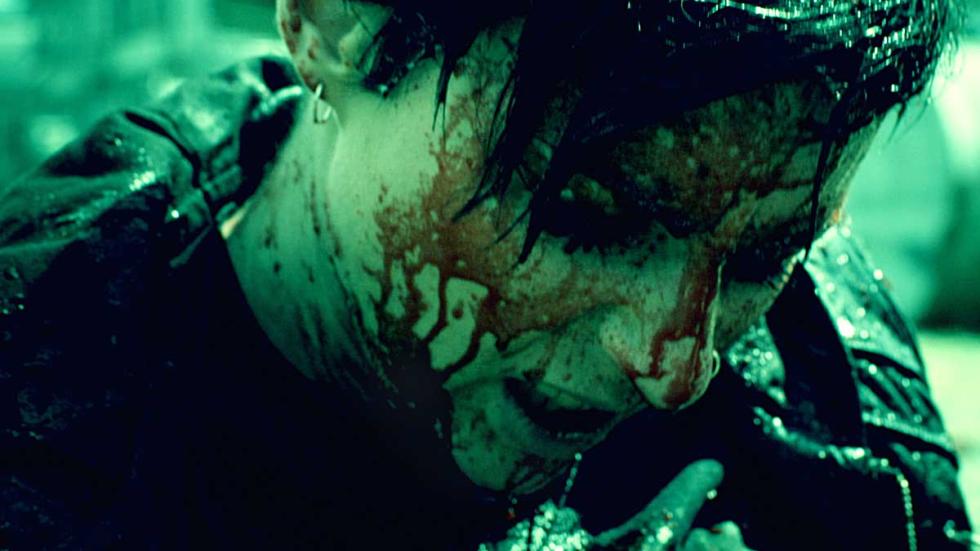 Super bloodied woman