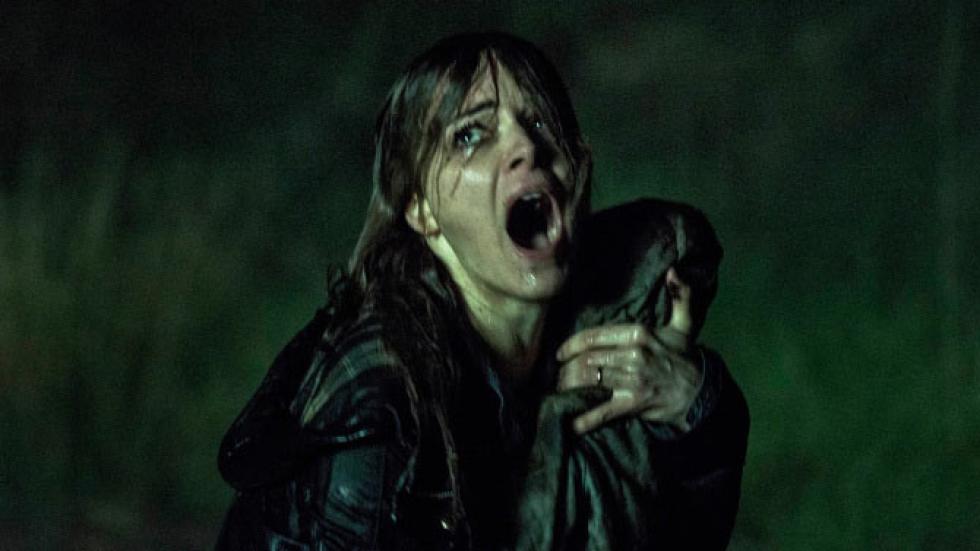 The Hallow woman screams in the rain