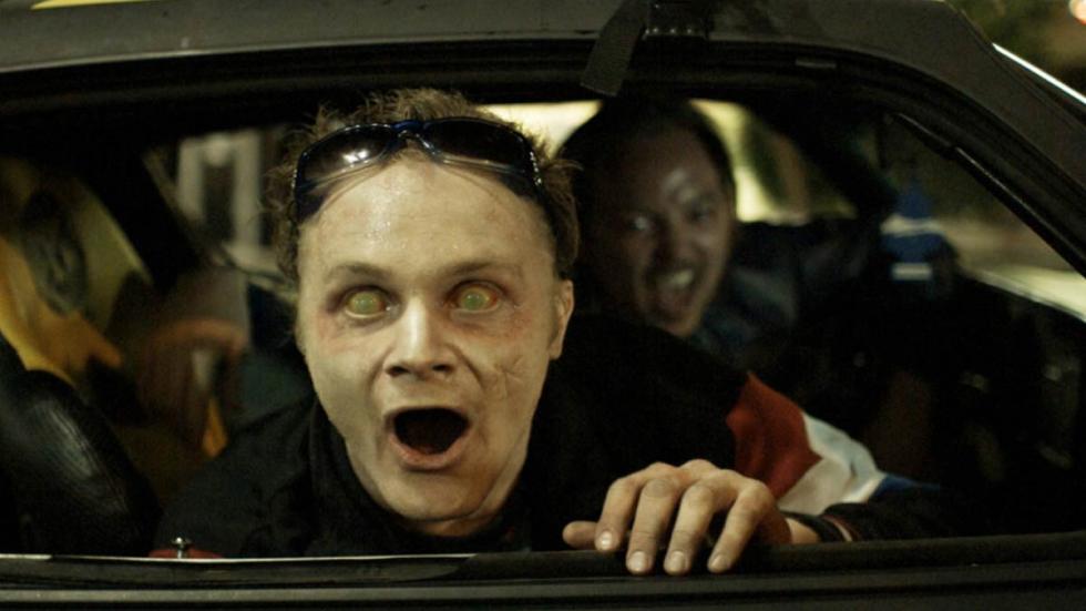 The Revenant zombie looking guy looks out car window
