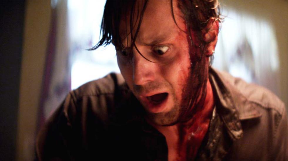 The Babysitter Murders film still scared bloody man