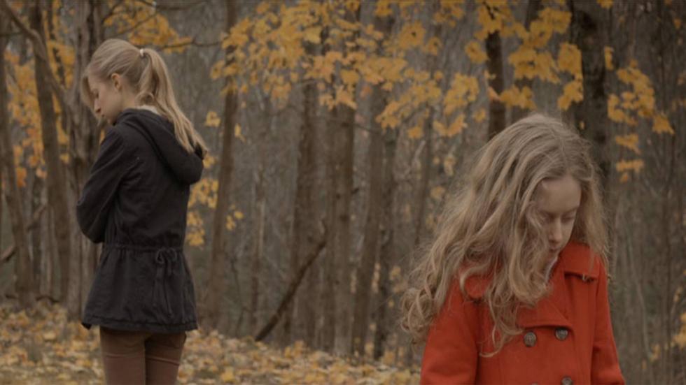 The Banishing two young girls outdoors