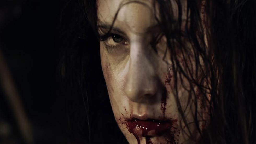 Those Among Us film still woman with bloody mouth
