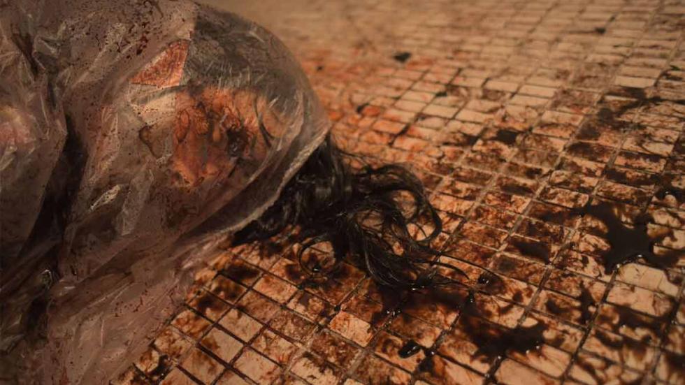 Tigers Are Not Afraid film still dead woman wrapped in plastic