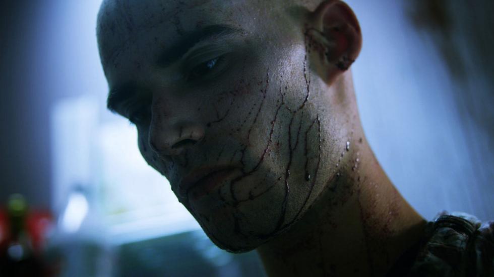 Vamperifica man with bloody face