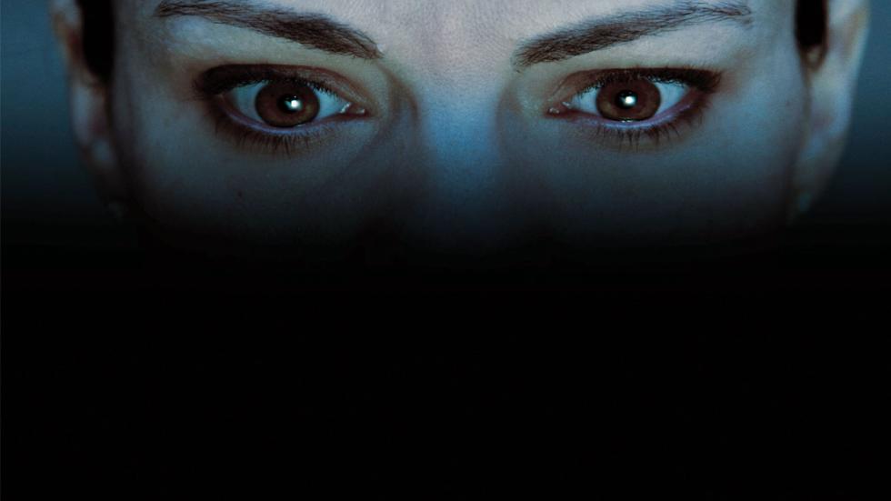 Void woman's eyes staring