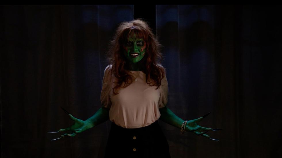 Welcome to Our Home film still of a green skinned woman
